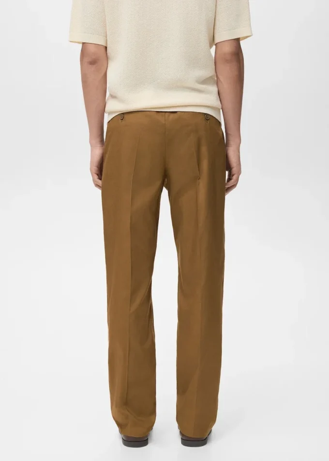 Spodnie o regularnym kroju z plisami Spodnie o regularnym kroju z plisami