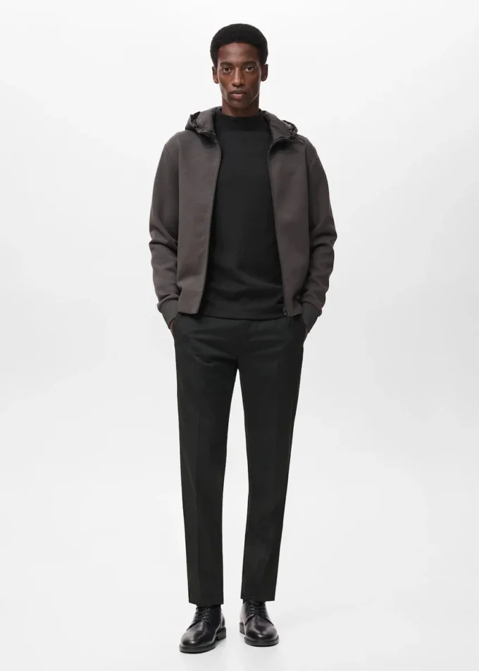 Spodnie slim fit z flaneli Thermolite® Spodnie slim fit z flaneli Thermolite®