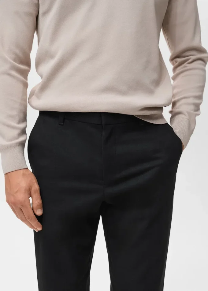 Spodnie slim fit z flaneli Thermolite® Spodnie slim fit z flaneli Thermolite®