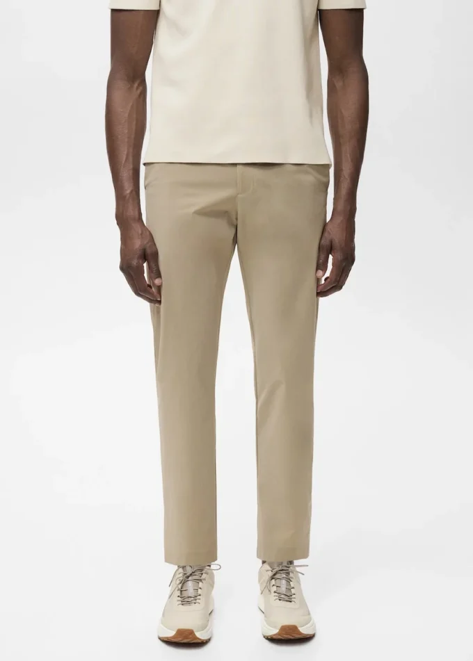 Spodnie slim fit z powłoką hydrofobową Spodnie slim fit z powłoką hydrofobową