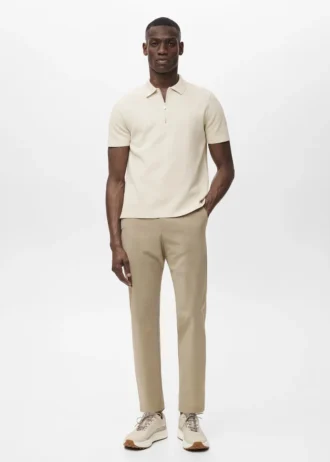 Spodnie slim fit z powłoką hydrofobową