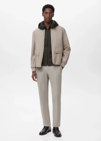 Spodnie slim fit z regulacją temperatury