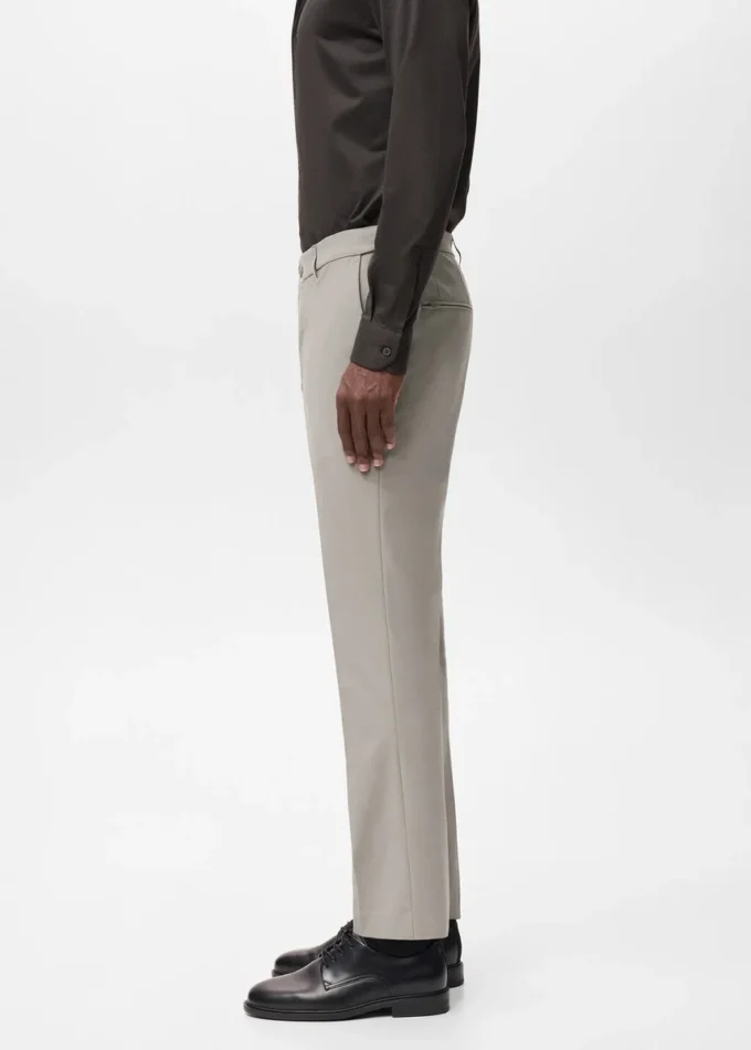 Spodnie slim fit z regulacją temperatury Spodnie slim fit z regulacją temperatury