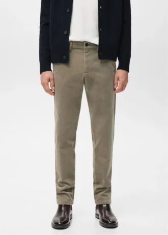 Spodnie slim fit z sztruksu Spodnie slim fit z sztruksu