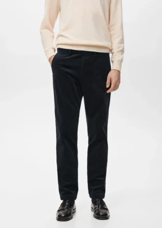 Spodnie slim fit z sztruksu Spodnie slim fit z sztruksu