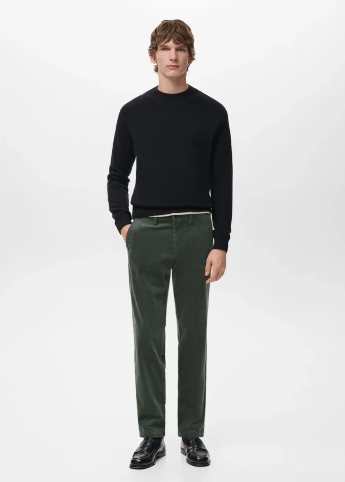 Spodnie slim fit z sztruksu Spodnie slim fit z sztruksu