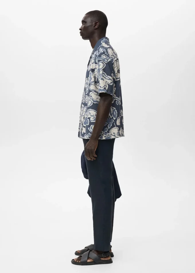 Spodnie slim fit ze 100% lnu Spodnie slim fit ze 100% lnu