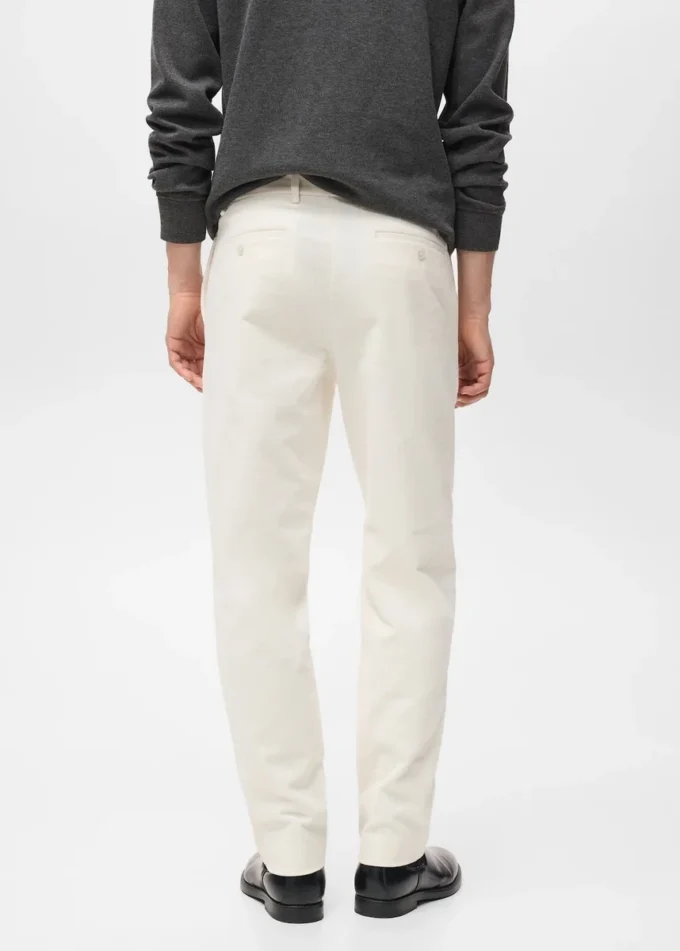 Spodnie z bawełny w regularnym kroju Spodnie z bawełny w regularnym kroju