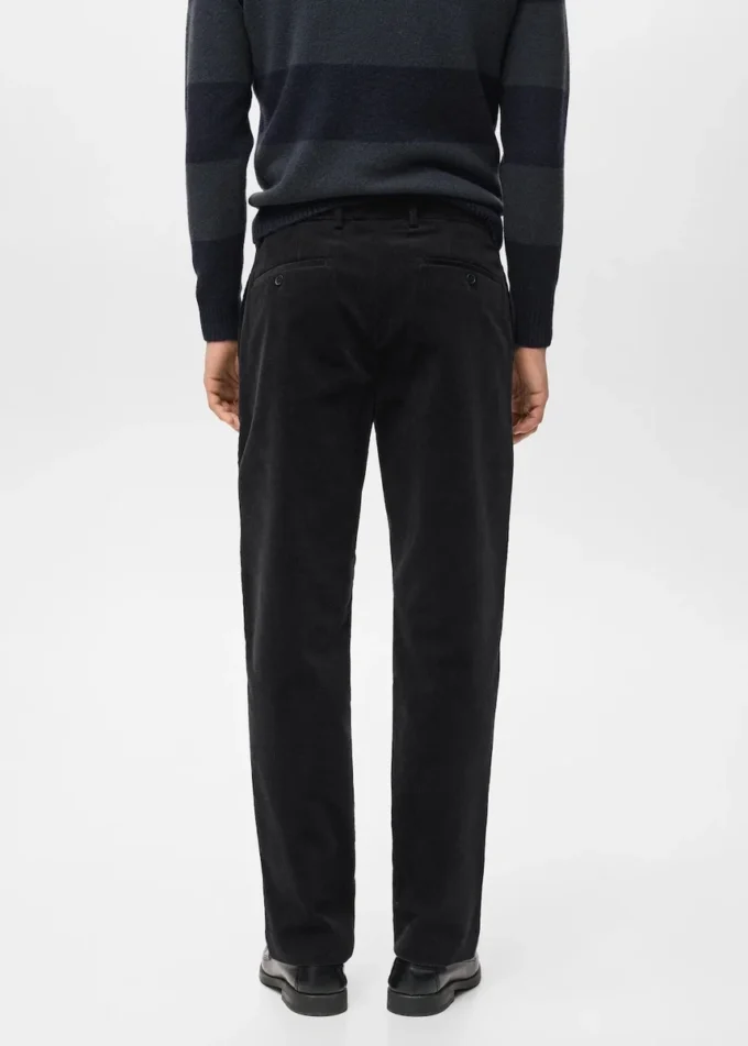 Spodnie z bawełny w regularnym kroju Spodnie z bawełny w regularnym kroju