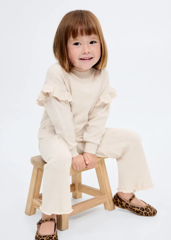 Spodnie z dzianiny bawełnianej Spodnie z dzianiny bawełnianej