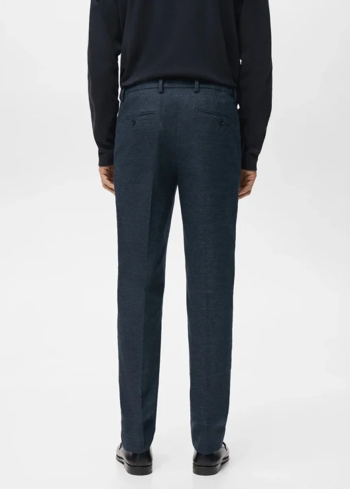 Spodnie z flaneli o dopasowanym kroju Spodnie z flaneli o dopasowanym kroju