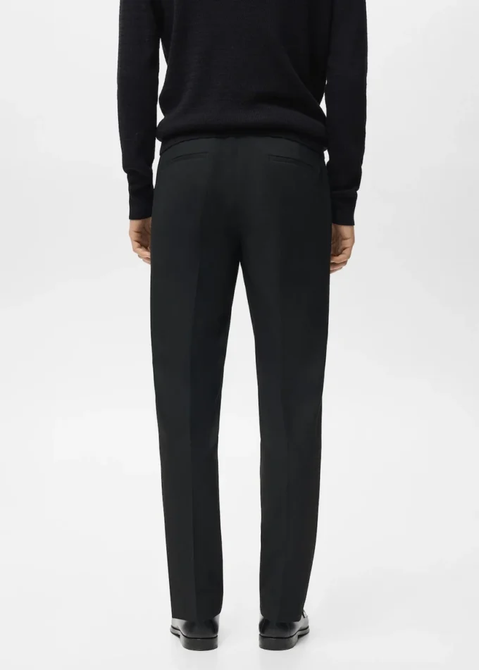 Spodnie z flaneli o dopasowanym kroju Spodnie z flaneli o dopasowanym kroju