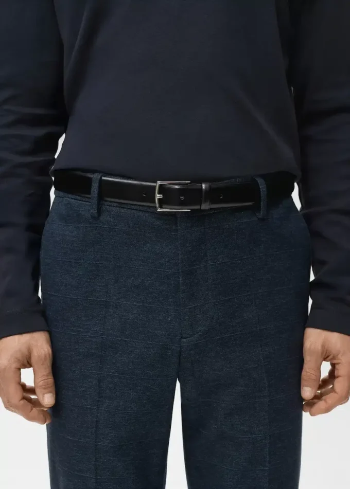 Spodnie z flaneli o dopasowanym kroju Spodnie z flaneli o dopasowanym kroju