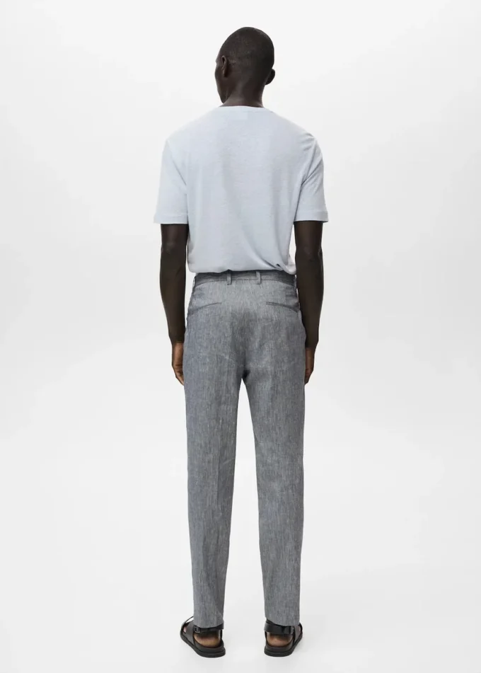 Spodnie z lnu o dopasowanym kroju Spodnie z lnu o dopasowanym kroju