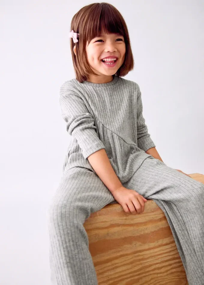 Spodnie z prążkowanej dzianiny Spodnie z prążkowanej dzianiny