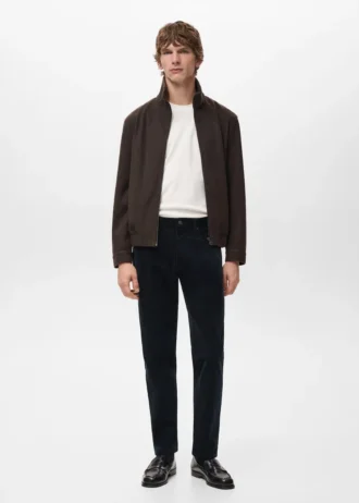 Spodnie z sztruksu o regularnym kroju