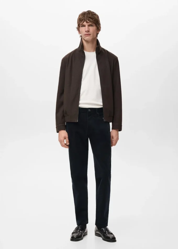 Spodnie z sztruksu o regularnym kroju Spodnie z sztruksu o regularnym kroju