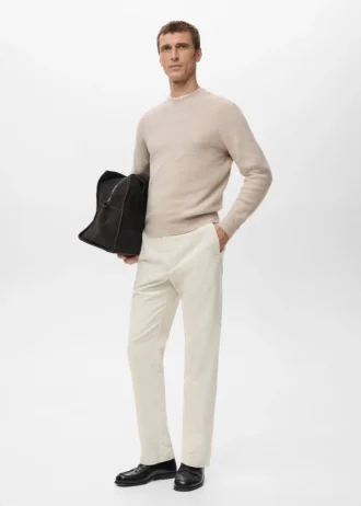 Spodnie z sztruksu o regularnym kroju