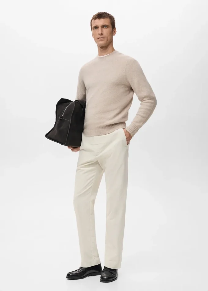 Spodnie z sztruksu o regularnym kroju Spodnie z sztruksu o regularnym kroju