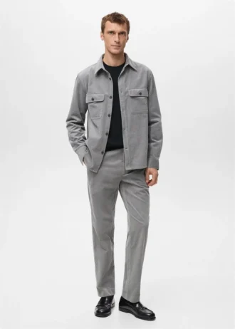 Spodnie z sztruksu o regularnym kroju