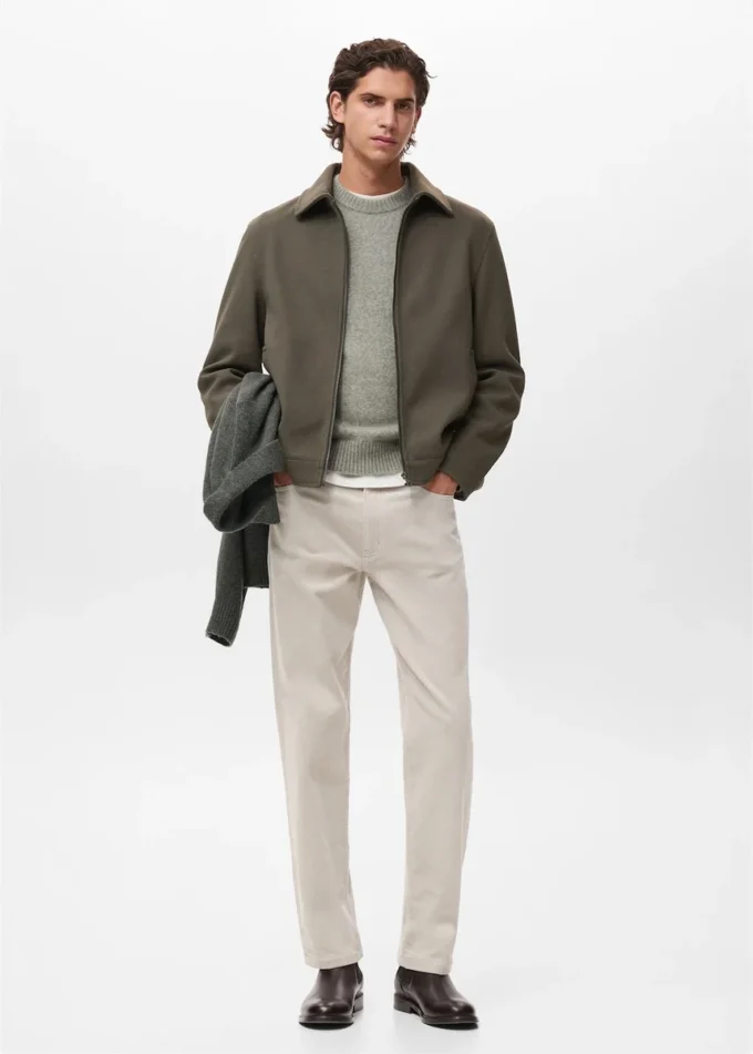 Spodnie z sztruksu o regularnym kroju Spodnie z sztruksu o regularnym kroju