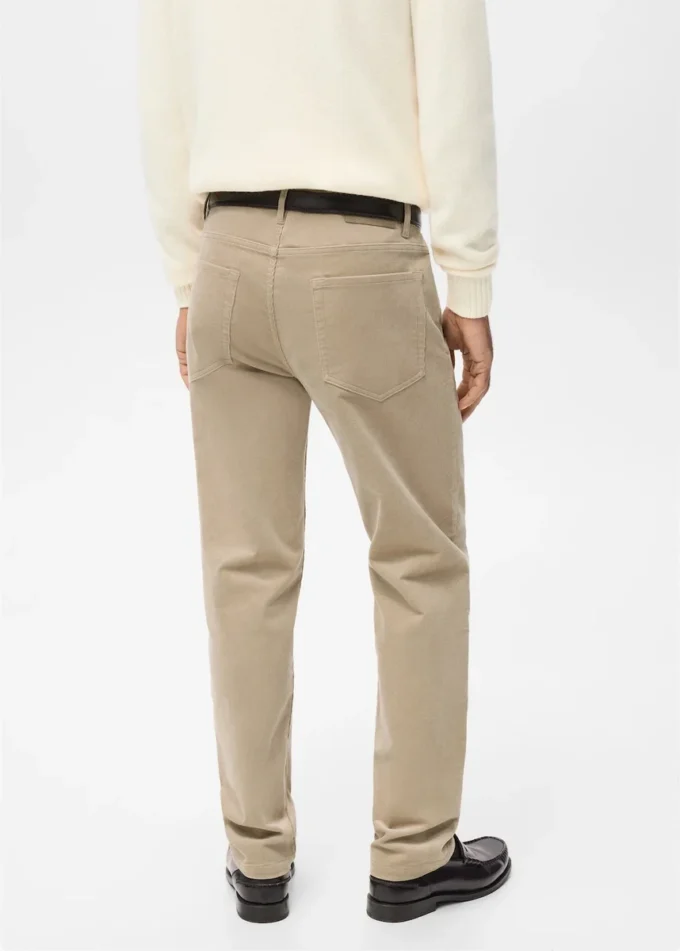 Spodnie z sztruksu o regularnym kroju Spodnie z sztruksu o regularnym kroju