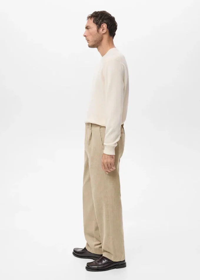 Spodnie z sztruksu o regularnym kroju Spodnie z sztruksu o regularnym kroju