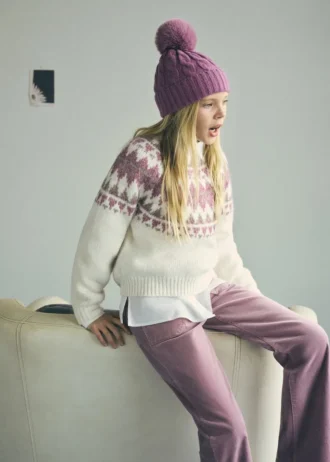 Spodnie z sztucznego aksamitu