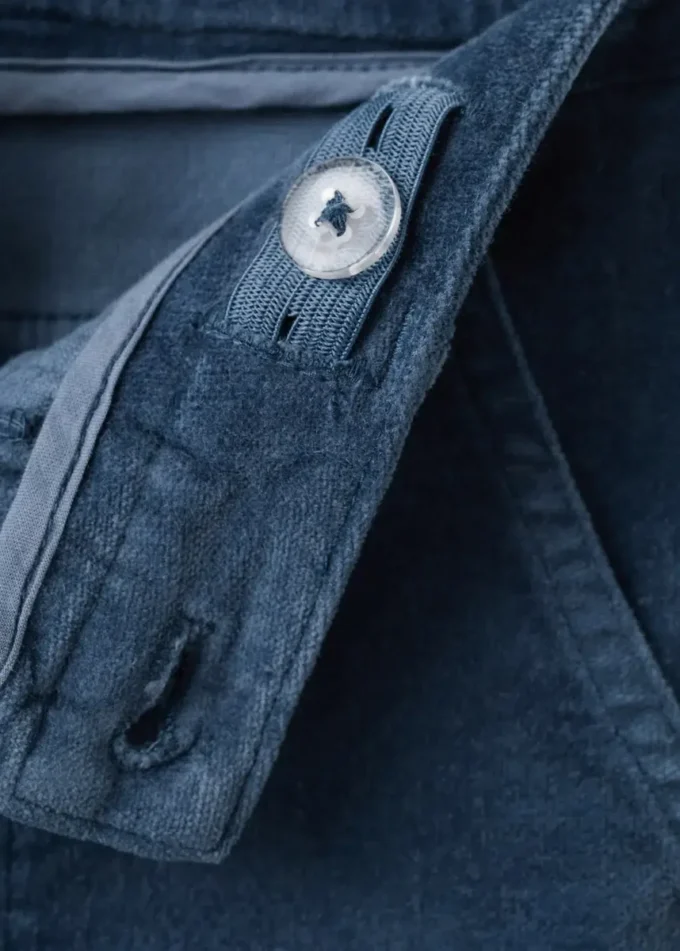 Spodnie z sztucznego aksamitu