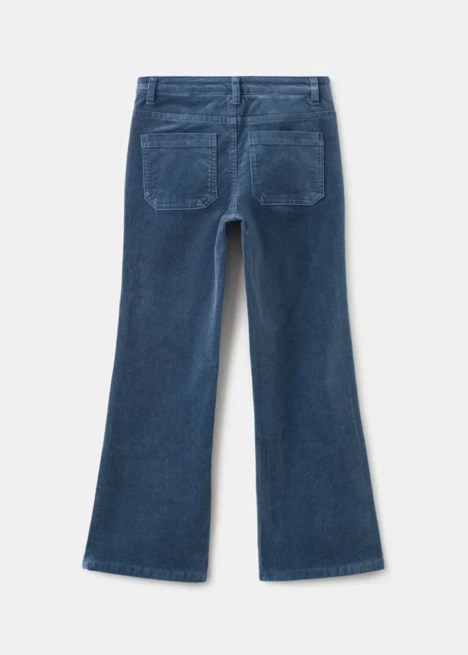 Spodnie z sztucznego aksamitu