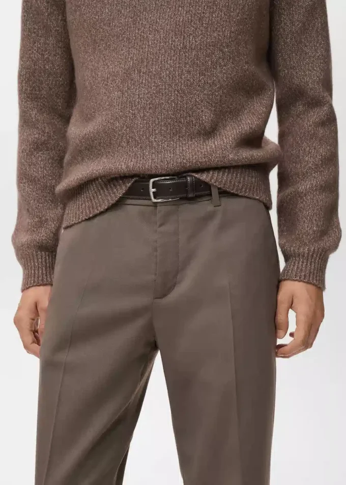 Spodnie z zakładkami o regularnym kroju Spodnie z zakładkami o regularnym kroju