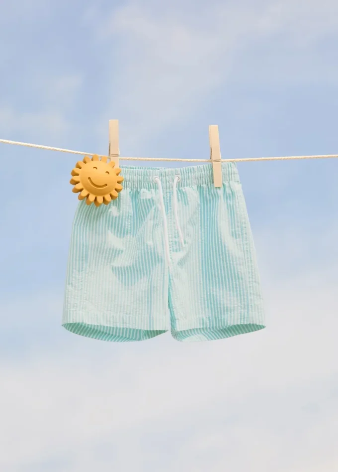 Strój kąpielowy w paski z efektem seersucker Strój kąpielowy w paski z efektem seersucker