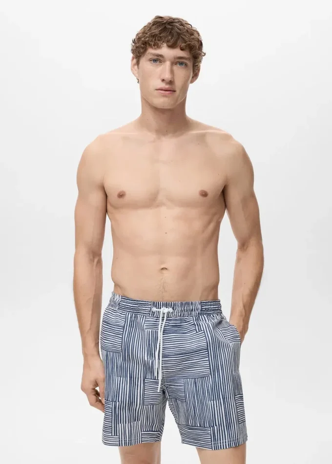 Strój kąpielowy w wielokolorowe paski Strój kąpielowy w wielokolorowe paski