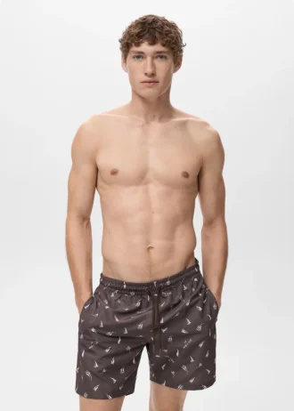 Strój kąpielowy z nadrukiem żaglówki