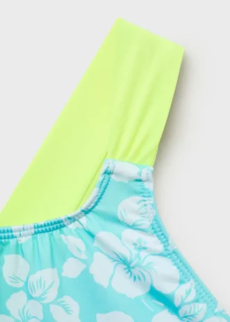 Strój kąpielowy z nadrukiem i krzyżowanymi ramiączkami