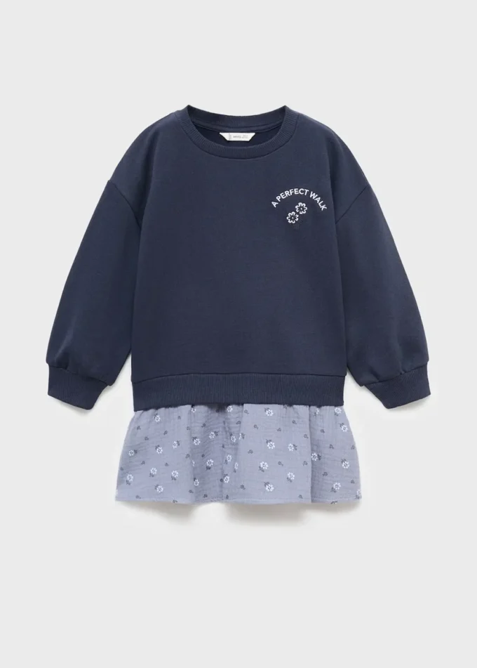 Sukienka dresowa w kwiatowy wzór Sukienka dresowa w kwiatowy wzór