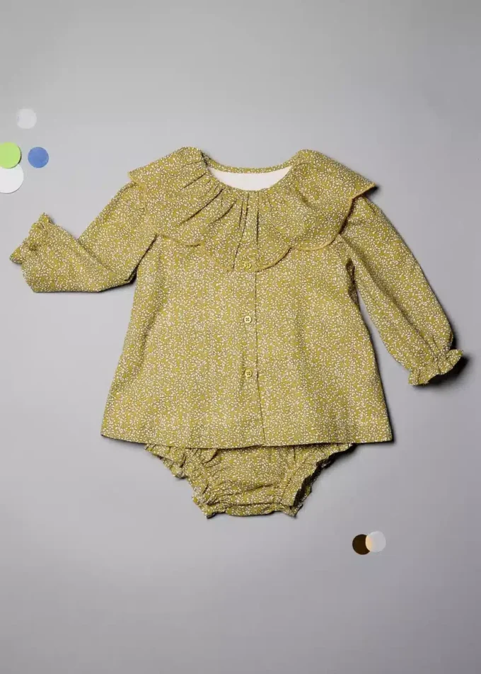 Sukienka i kombinezon z falbankami Sukienka i kombinezon z falbankami