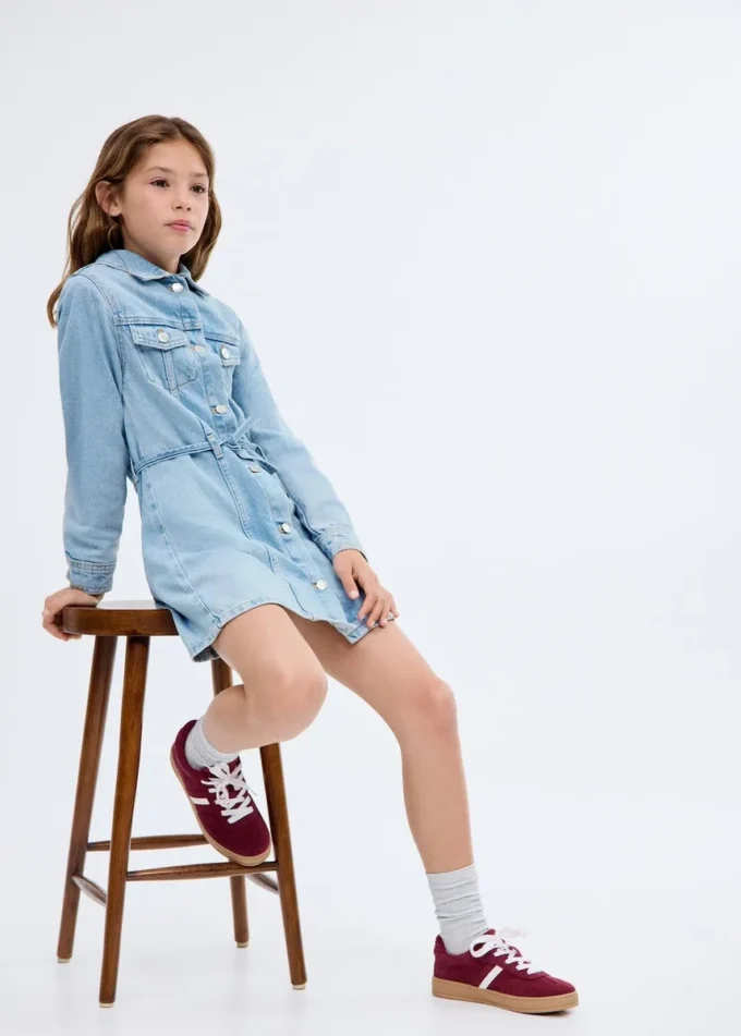 Sukienka jeansowa z węzłem Sukienka jeansowa z węzłem