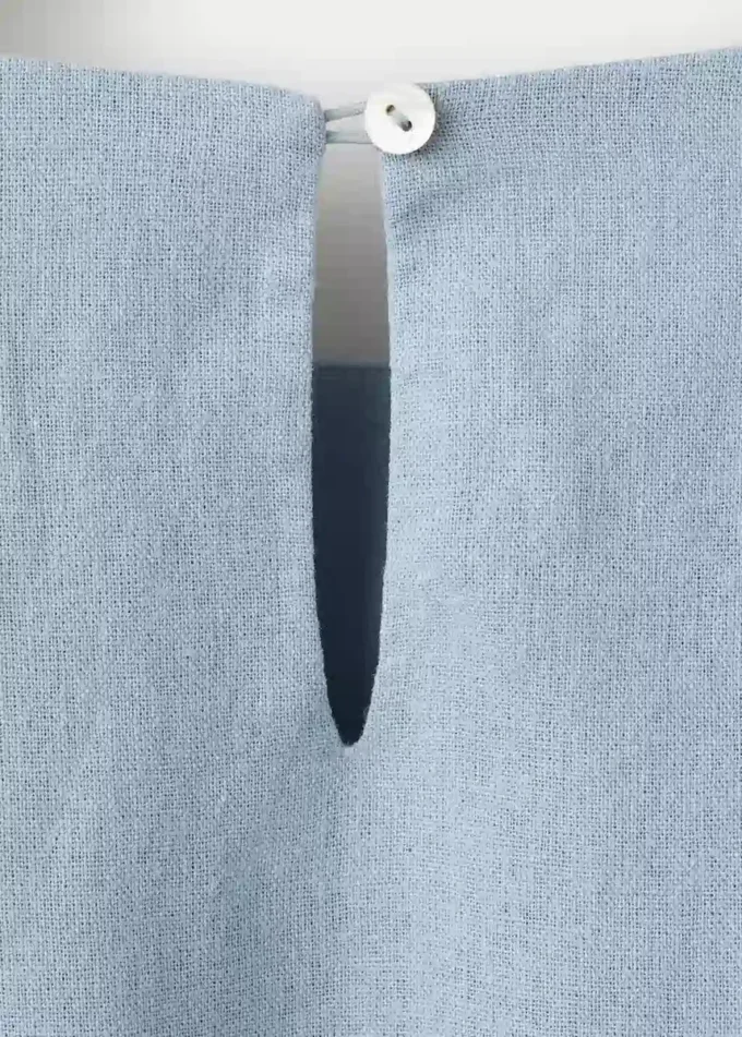 Sukienka midi z mieszanki lnu Sukienka midi z mieszanki lnu