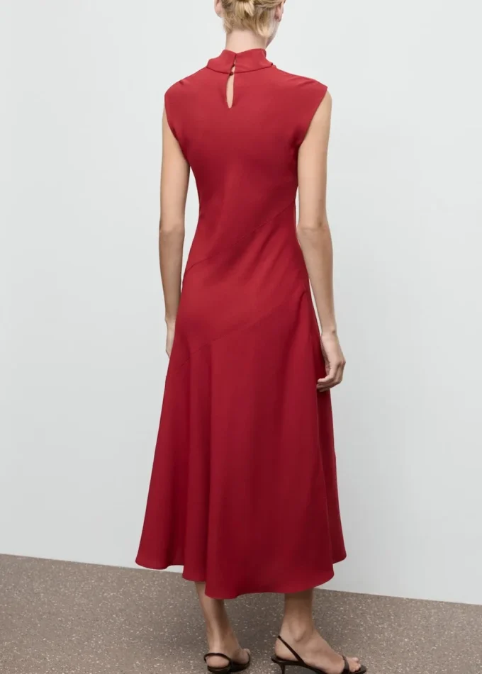 Sukienka z golfem o kroju litery A Sukienka z golfem o kroju litery A