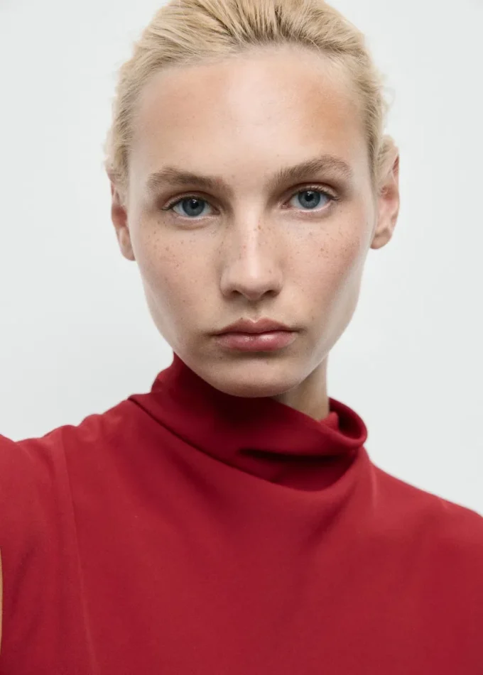 Sukienka z golfem o kroju litery A Sukienka z golfem o kroju litery A