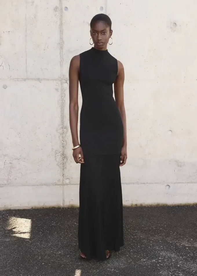 Sukienka z kołnierzem typu perkins Sukienka z kołnierzem typu perkins