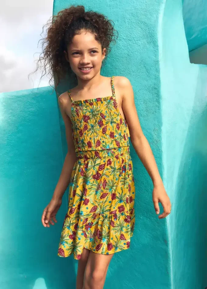 Sukienka z marszczeniami i nadrukiem Sukienka z marszczeniami i nadrukiem