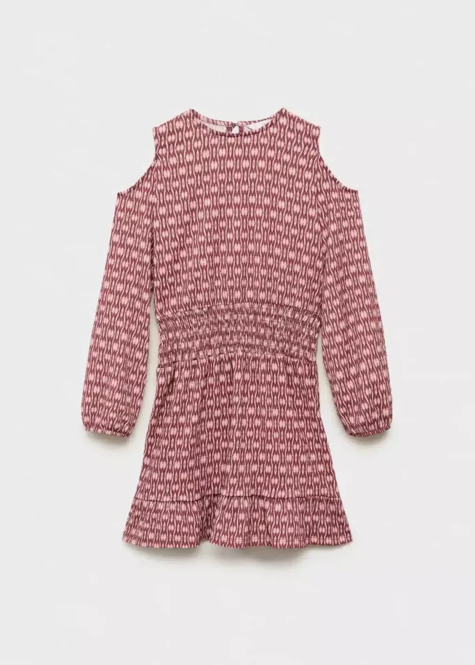 Sukienka z marszczeniami i nadrukiem Sukienka z marszczeniami i nadrukiem