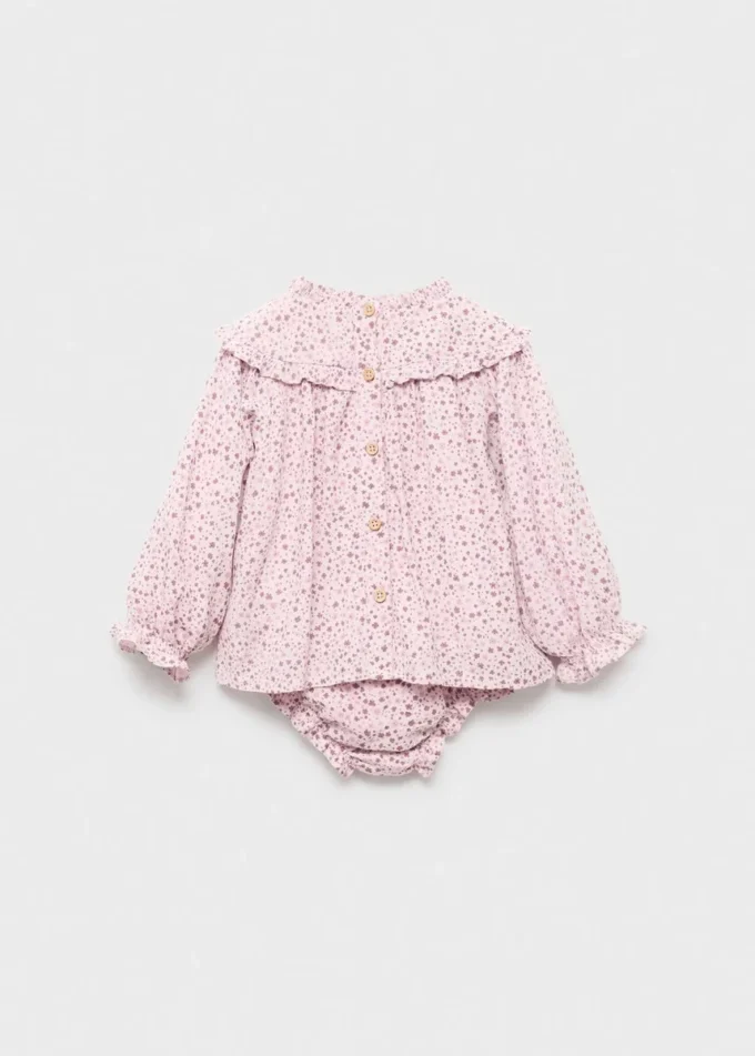 Sukienka z nadrukiem i osłonka na pieluchę Sukienka z nadrukiem i osłonka na pieluchę