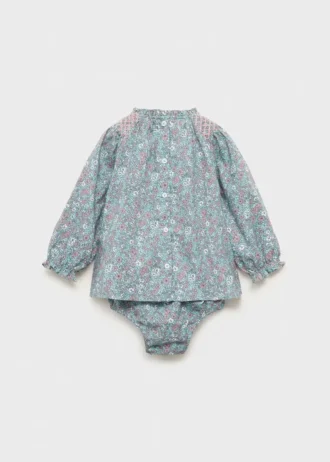 Sukienka z nadrukiem i osłonka na pieluchę