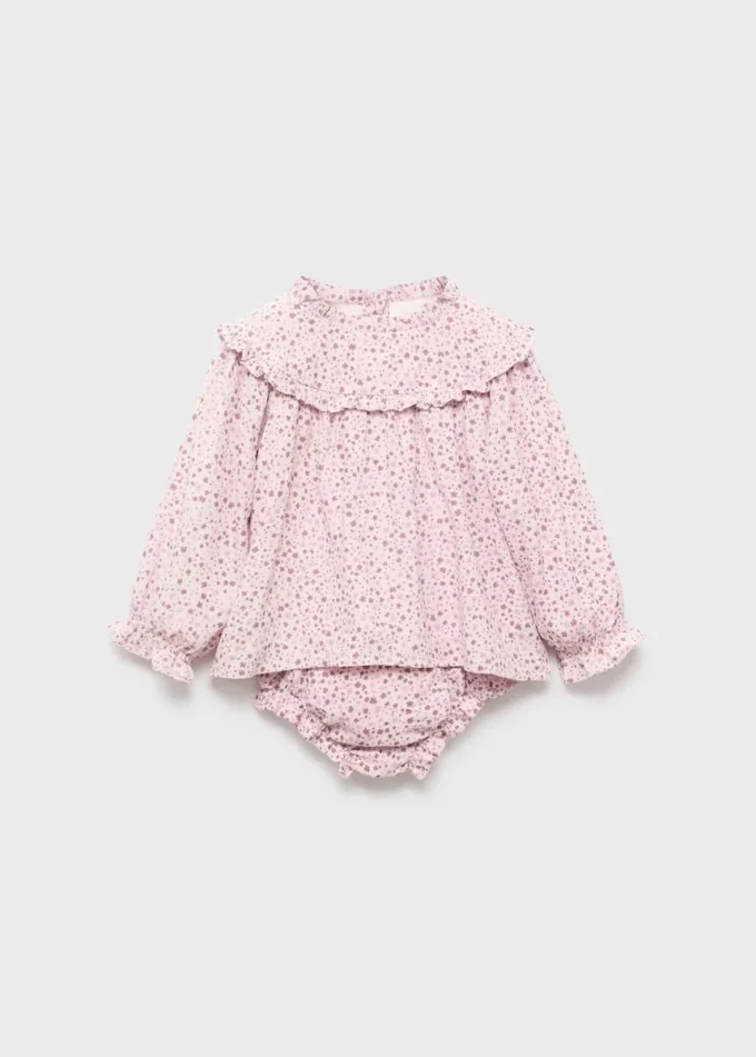 Sukienka z nadrukiem i osłonka na pieluchę Sukienka z nadrukiem i osłonka na pieluchę