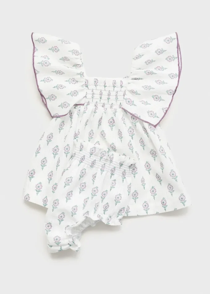 Sukienka z nadrukiem i osłonka na pieluchę Sukienka z nadrukiem i osłonka na pieluchę