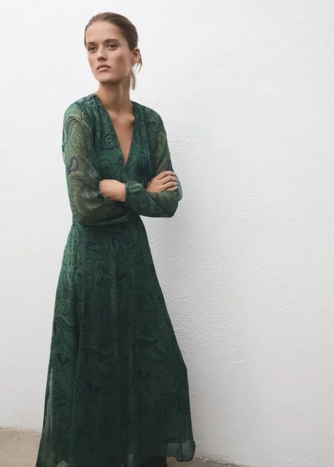 Sukienka z nadrukiem i paskiem Sukienka z nadrukiem i paskiem