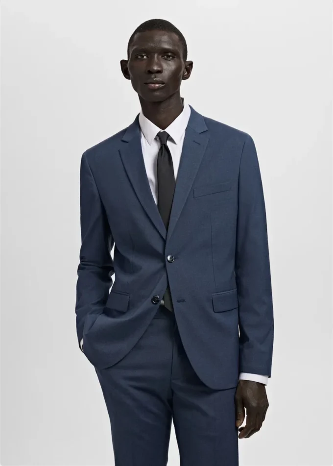 Super slim fit marynarka z elastycznego materiału Super slim fit marynarka z elastycznego materiału